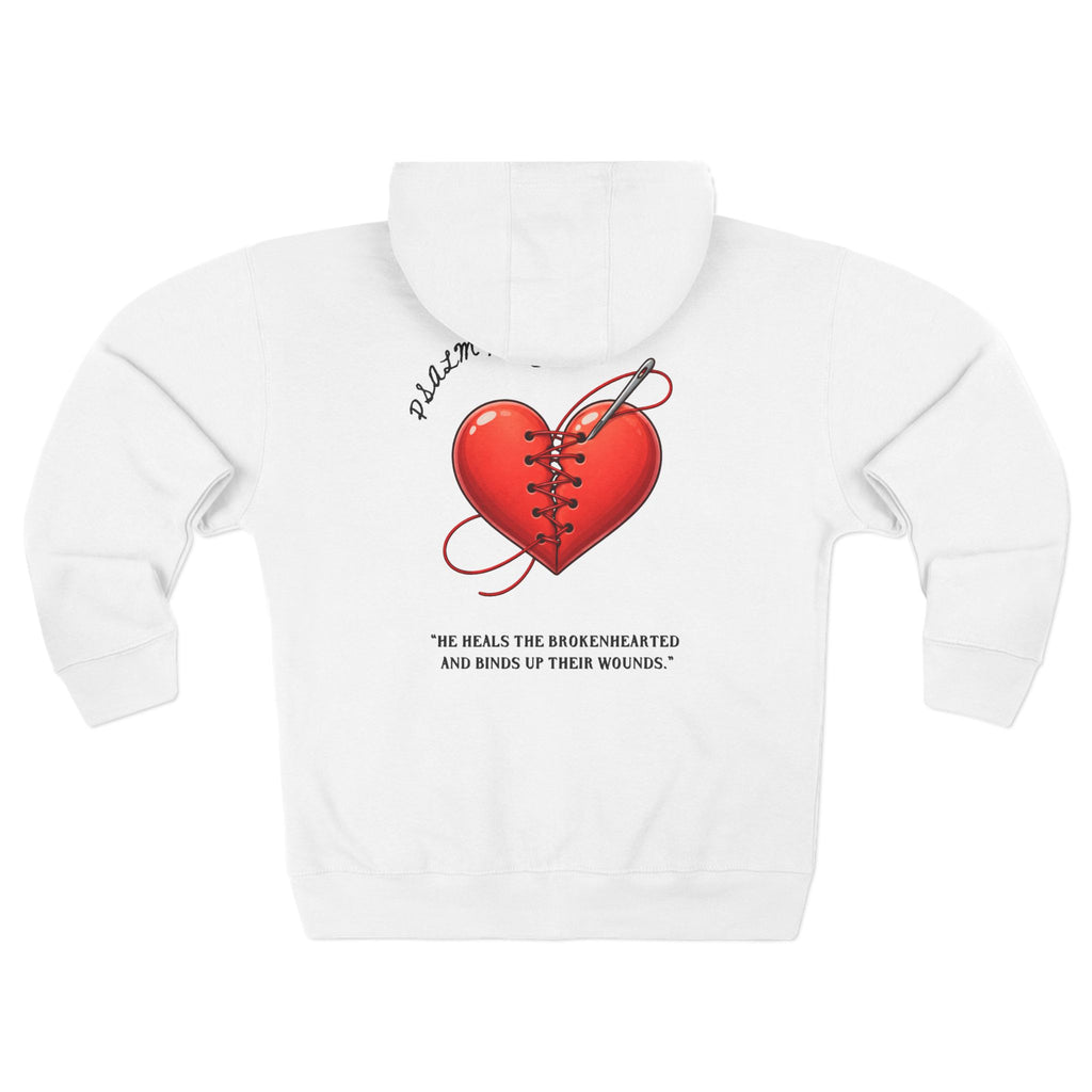 He Heals the Brokenhearted Zip Hoodie